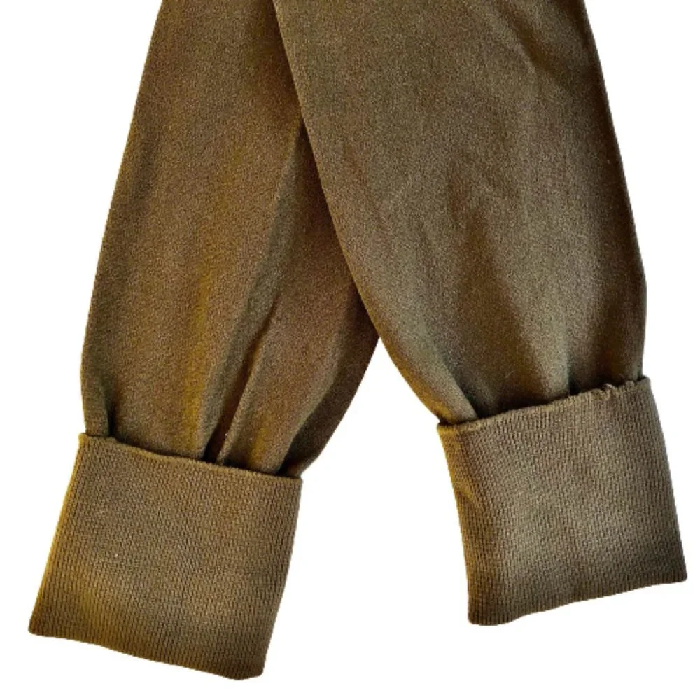 Yves Saint Laurent Vintage High Socks Brown USA Womens 9 - 11 Stretch Nylon